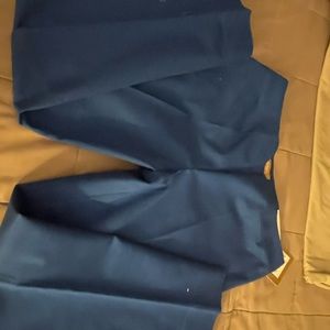 Ellen Tracy royal  slim ankle pants brand new 32waist36from top 27 croch 14 open